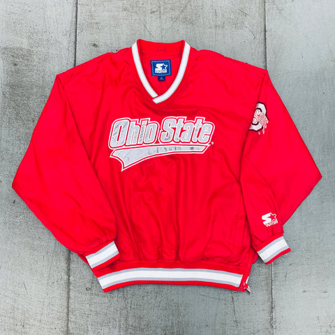 THE Ohio State Buckeyes: 1990's Spellout Starter Sideline Jacket (XL)