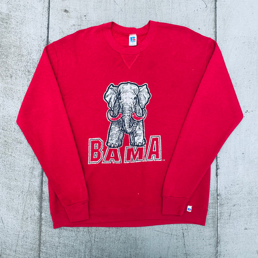 Alabama Crimson Tide: 1990's Russell Athletic Graphic Spellout Sweat (L)