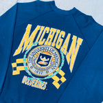 Michigan Wolverines: 1990's Graphic Spellout Sweat (L)
