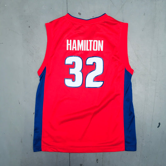 Detroit Pistons: Richard Hamilton 2003/04 Red Reebok Jersey (XS/S)