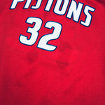 Detroit Pistons: Richard Hamilton 2003/04 Red Reebok Jersey (XS/S)
