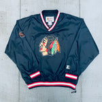 Chicago Blackhawks: 1990's Bob Probert Center Ice Starter Rink Side Jacket (XL)