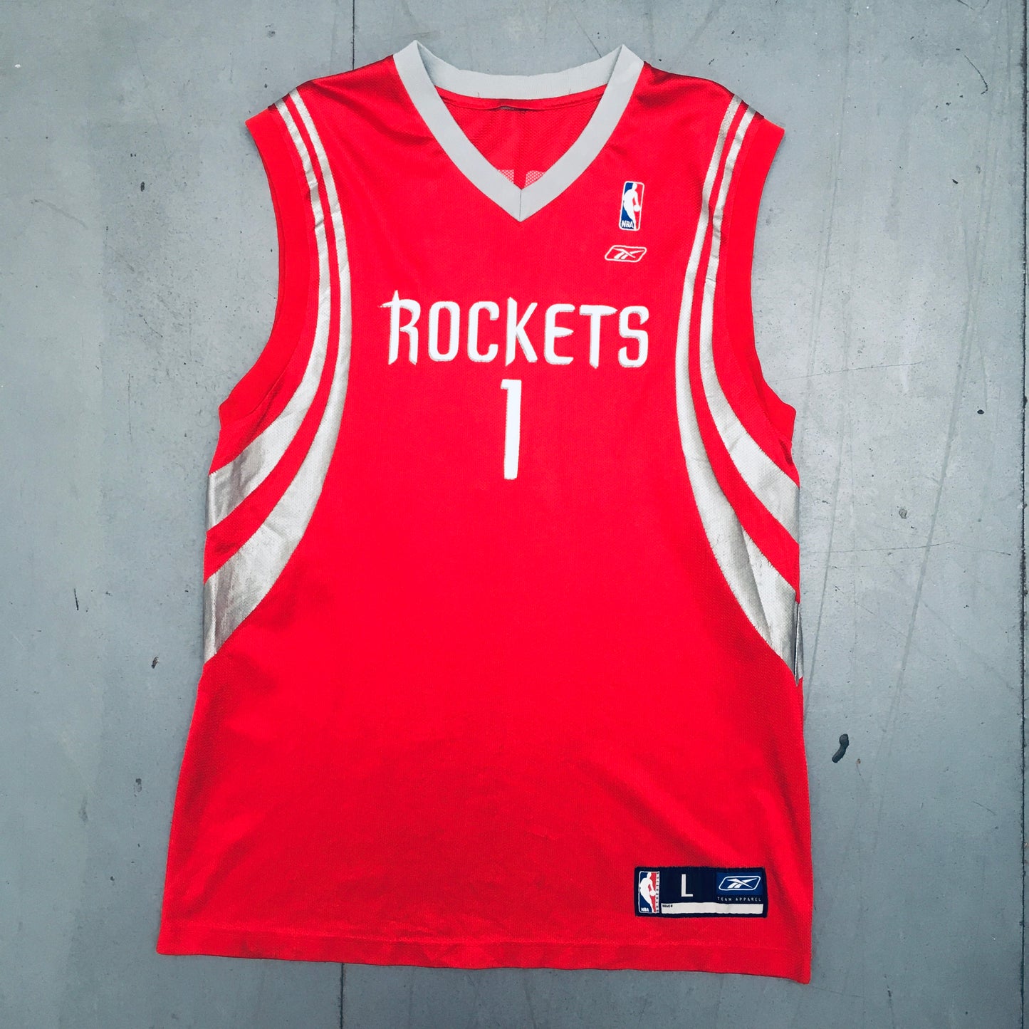 Houston Rockets: Tracy McGrady 2004/05 Red Reebok Jersey (M/L)