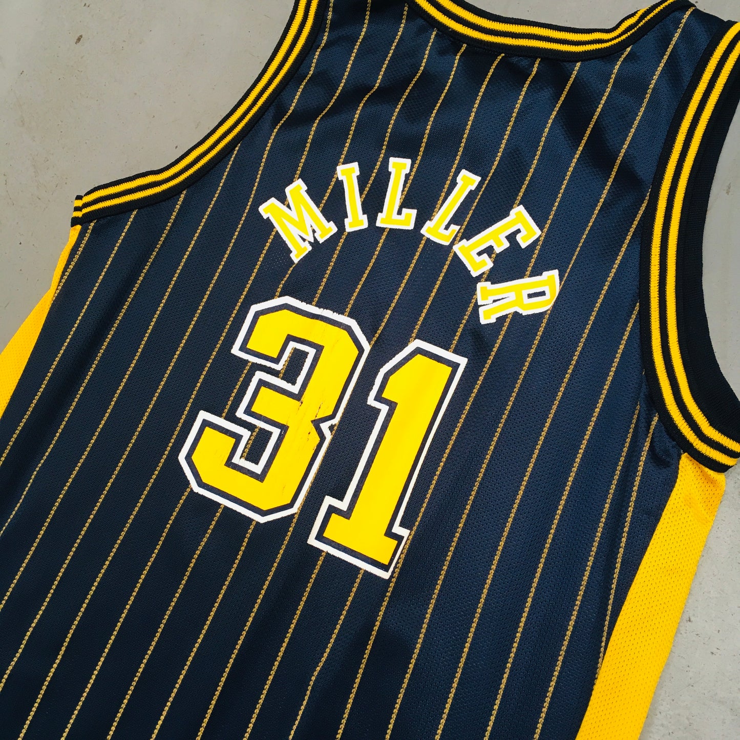 Indiana Pacers: Reggie Miller 1997/98 Navy Champion Jersey (XS/S)