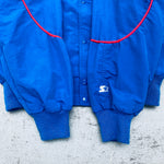 Chicago Cubs: 1990's Starter Bomber Jacket w/ National League Patch (L)