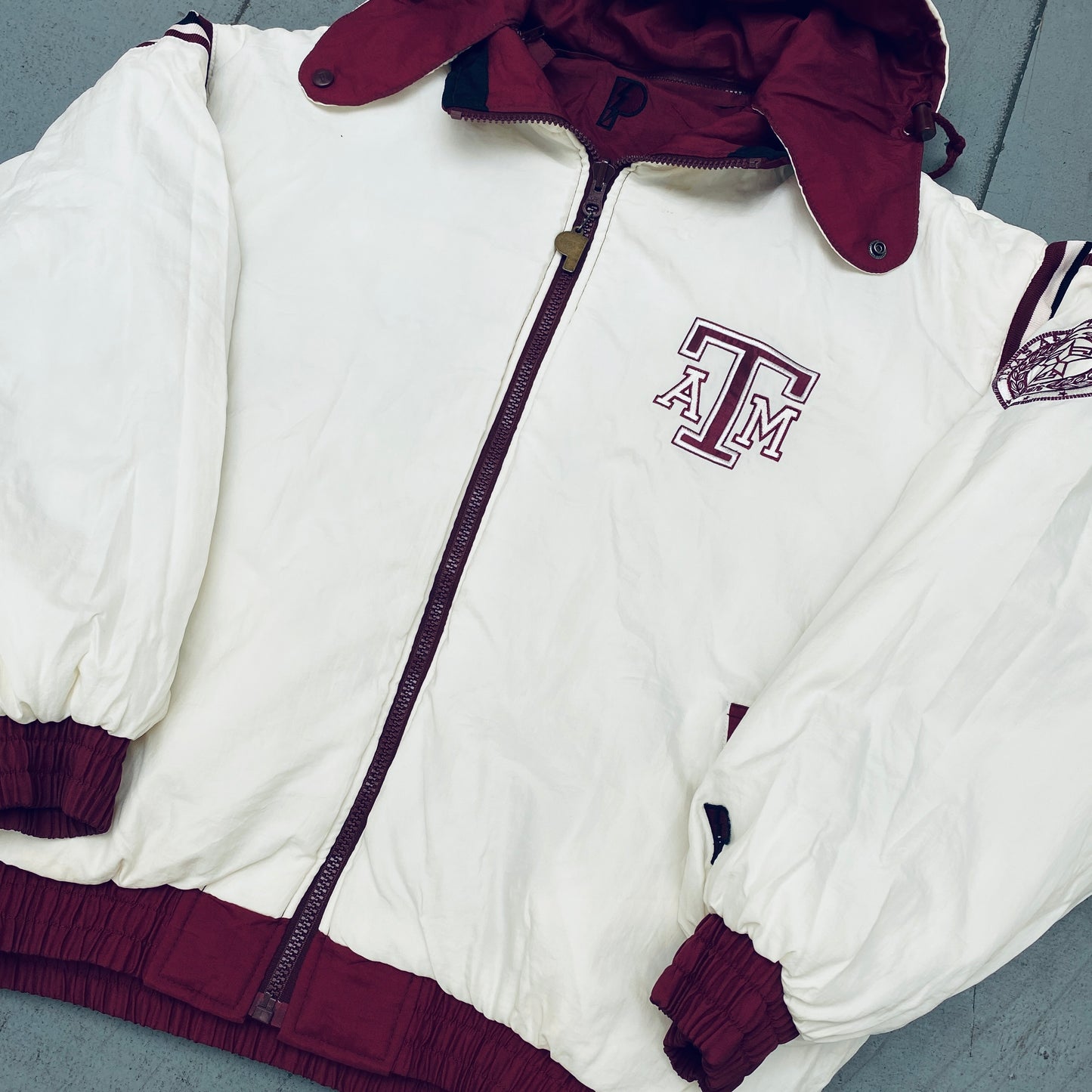 Texas A&M Aggies: 1990's Pro Player Reversible Fullzip Jacket (XL/XXL)