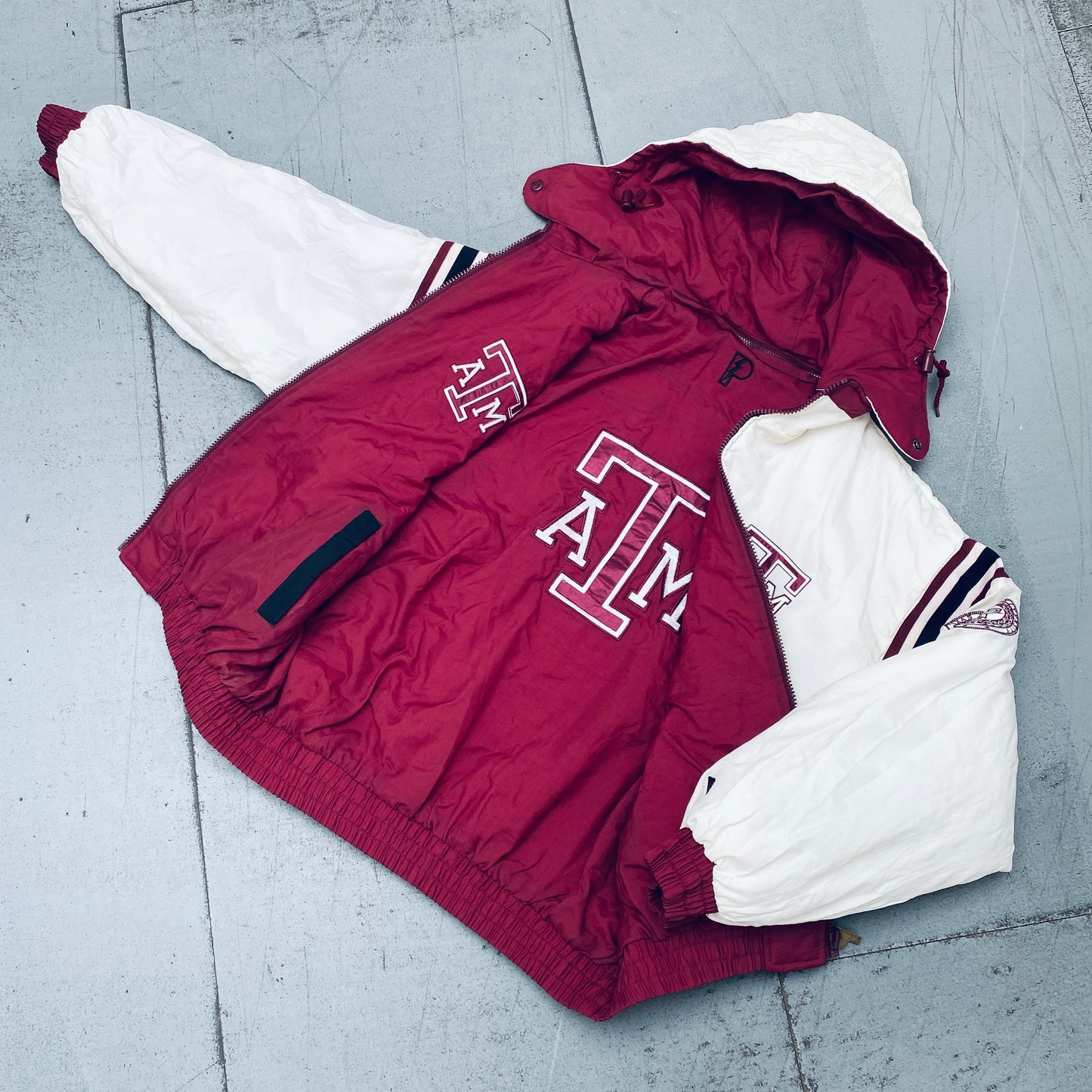 Texas A&M Aggies: 1990's Pro Player Reversible Fullzip Jacket (XL/XXL)