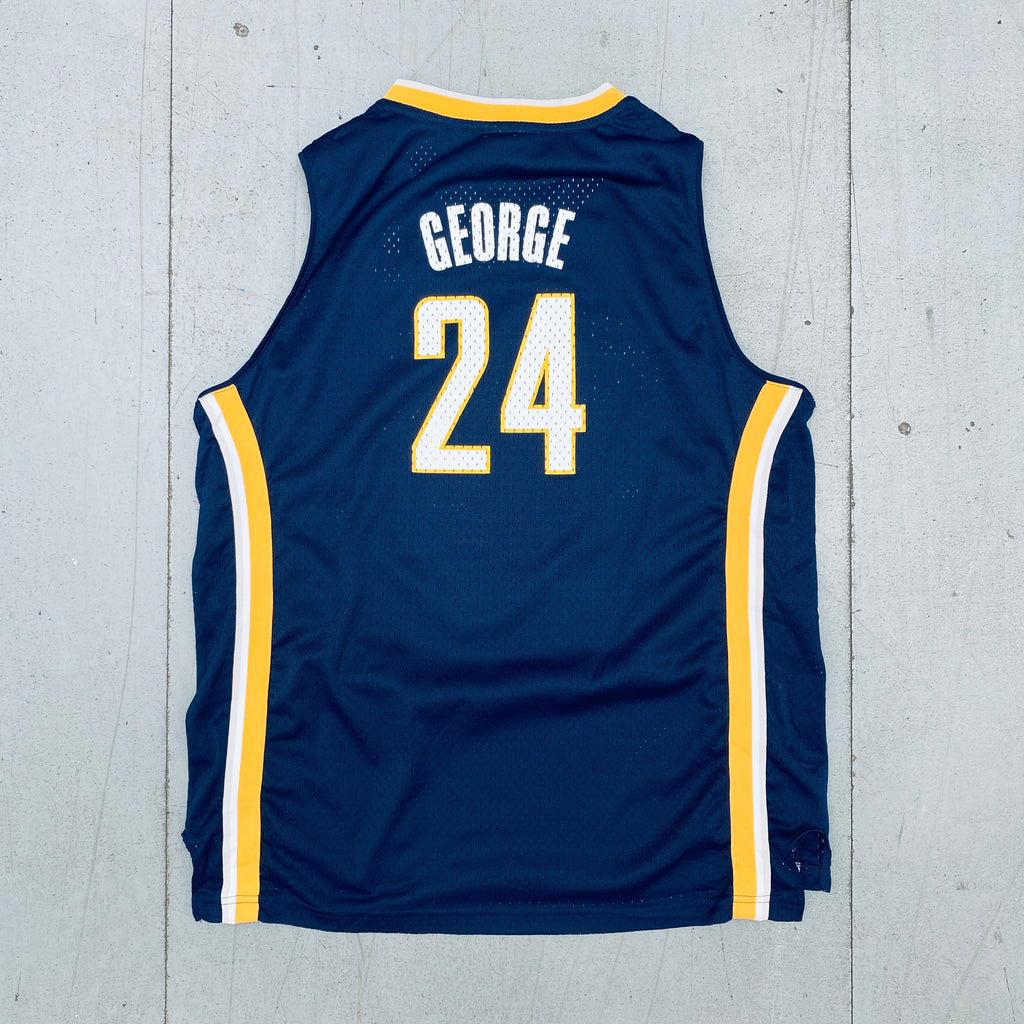 Indiana Pacers Paul George Adidas Navy T Shirt