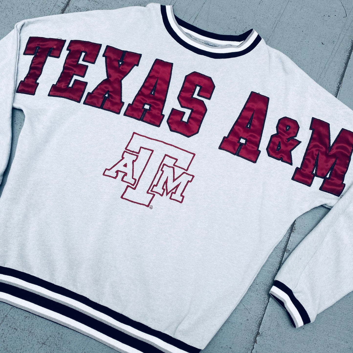 Texas A&M Aggies: 2000's HUGE Spellout Lightweight Sweat (M)