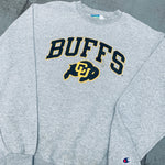 Colorado Buffaloes: 1990's Champion Graphic Spellout Sweat (M)