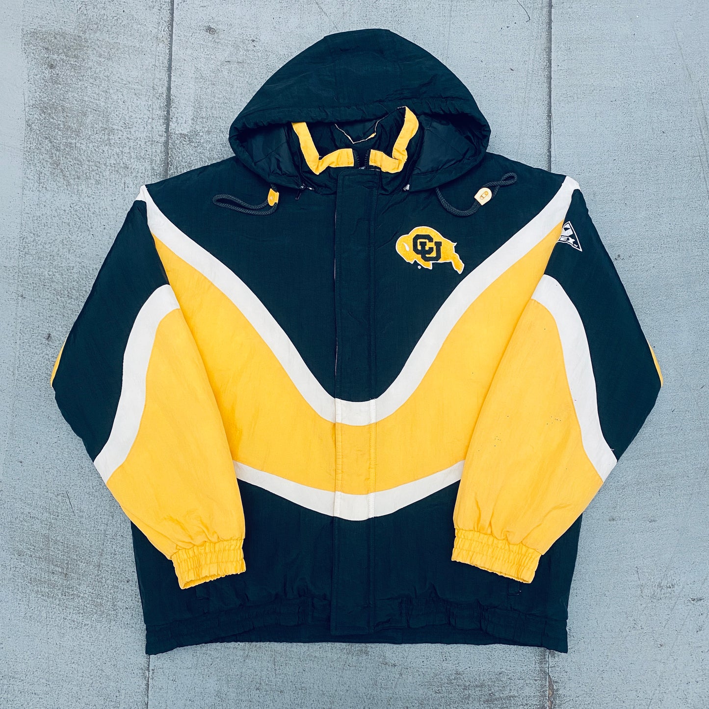 Colorado Buffaloes: 1990's Apex One "Ice Cream Man" Wave Fullzip Jacket (L)