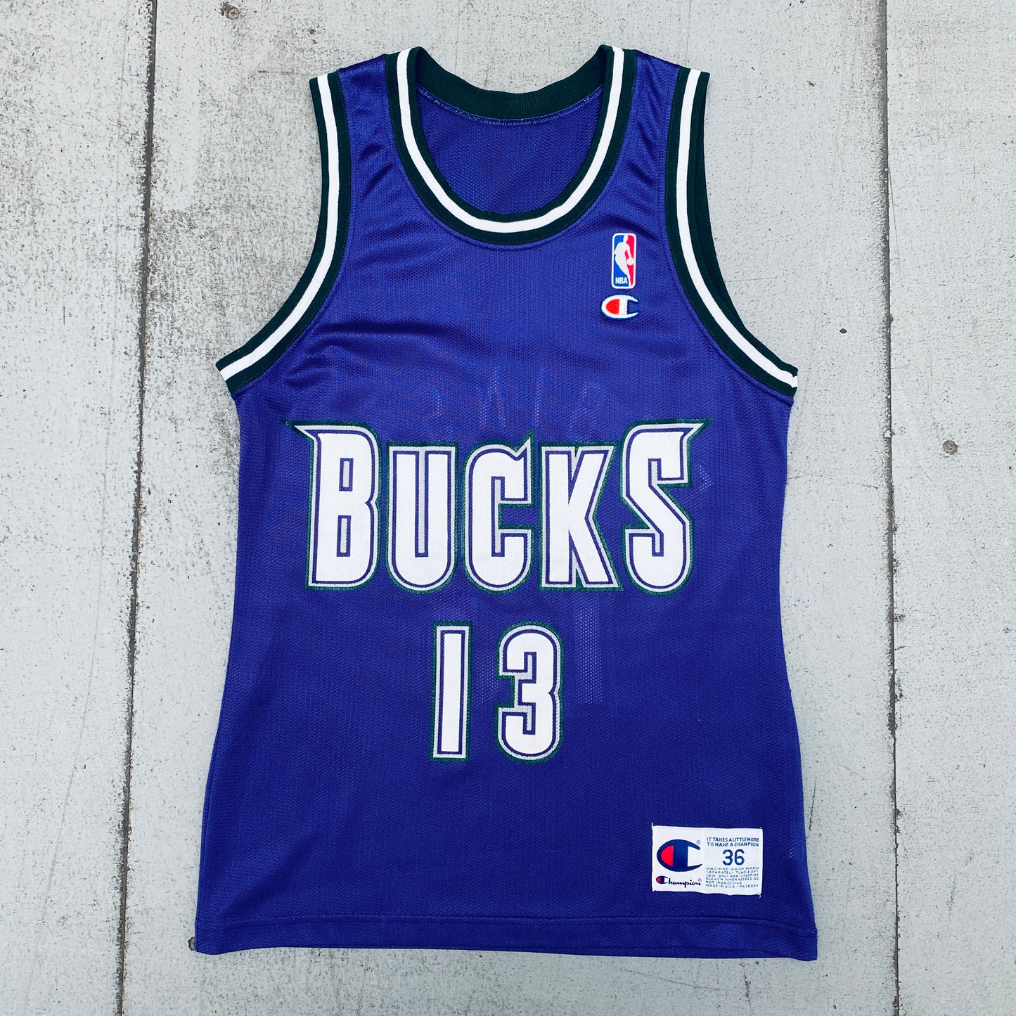 Milwaukee Bucks: Glenn Robinson 1994/95 Rookie Purple Champion Jersey (S)