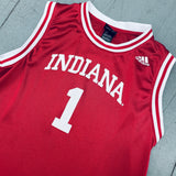 Indiana Hoosiers: No. 1 "Jared Jeffries" 2001/02 Red Adidas Jersey (S)