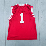 Indiana Hoosiers: No. 1 "Jared Jeffries" 2001/02 Red Adidas Jersey (S)