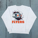 Philadelphia Flyers: 1990's Nutmeg Mills Breakthrough Graphic Spellout Sweat (M)