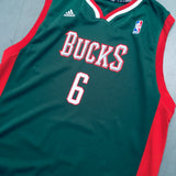 Milwaukee Bucks: Andrew Bogut 2006/07 Green Adidas Jersey (S/M)