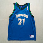 Minnesota Timberwolves: Kevin Garnett 1996/97 Blue Champion Jersey (S)