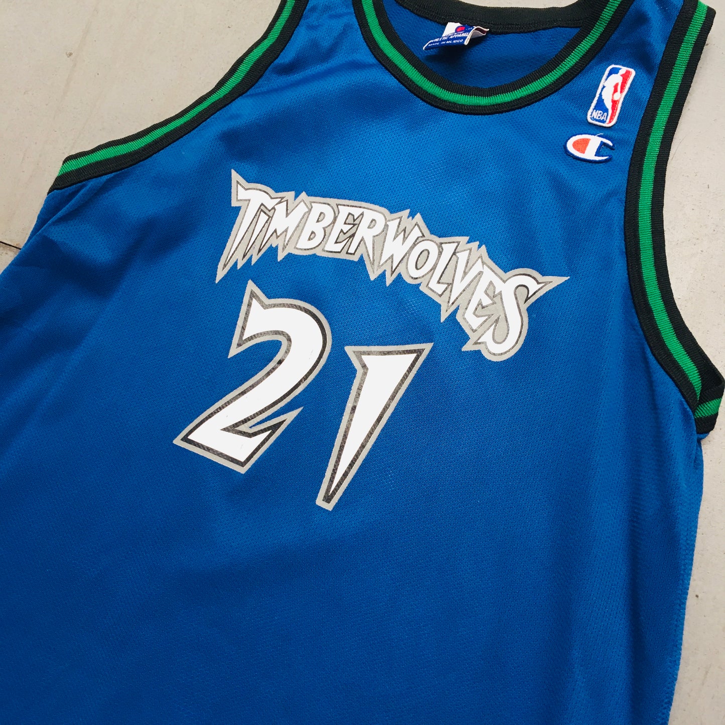 Minnesota Timberwolves: Kevin Garnett 1996/97 Blue Champion Jersey (S)