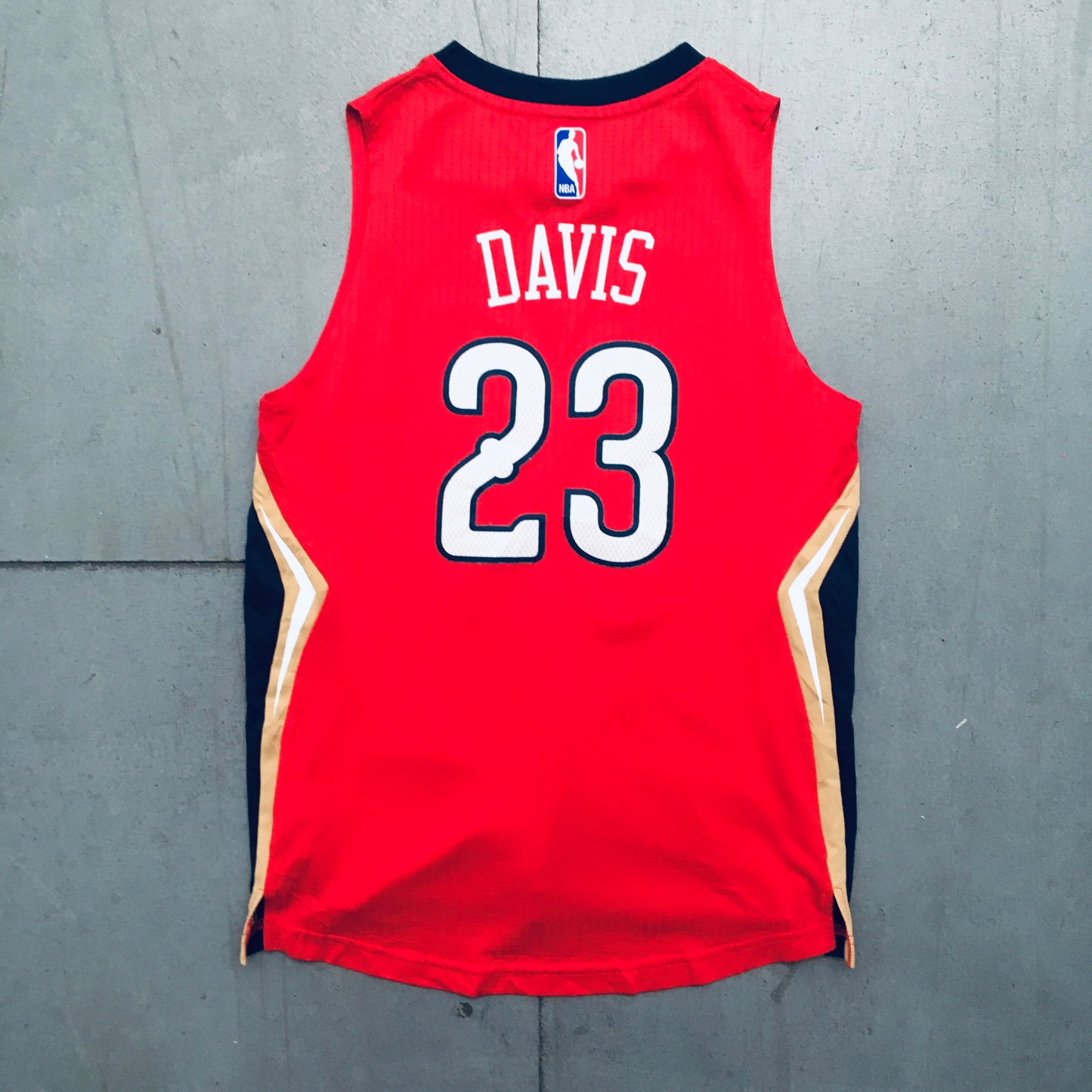 New Orleans Pelicans: Anthony Davis 2013/14 Red Adidas Stitched Jersey (XS)