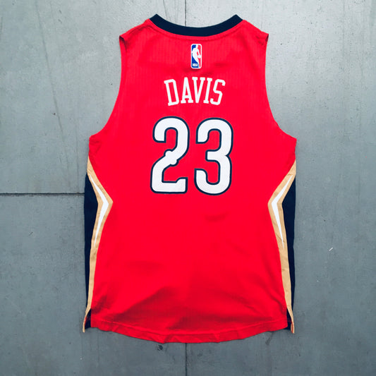 New Orleans Pelicans: Anthony Davis 2013/14 Red Adidas Stitched Jersey (XS)