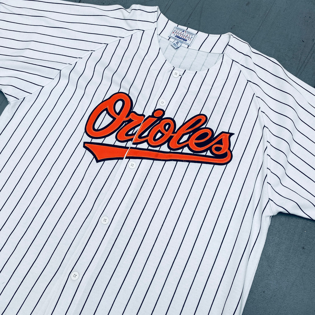 Baltimore Orioles: 1990's Cal Ripken Jr. White Pinstripe Stitched Star –  National Vintage League Ltd.
