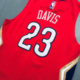 New Orleans Pelicans: Anthony Davis 2013/14 Red Adidas Stitched Jersey (XS)