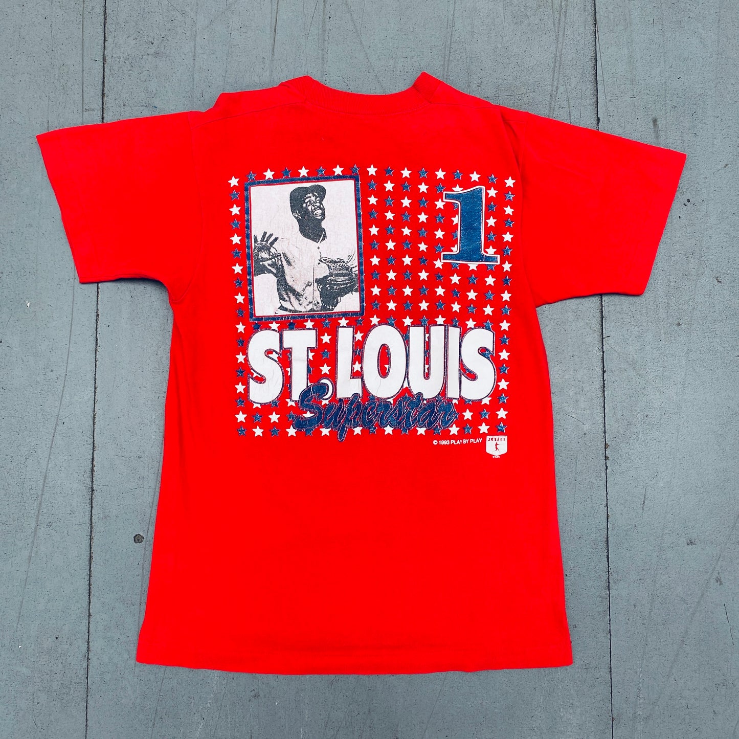 St. Louis Cardinals: 1993 Ozzie Smith All Over Spellout Tee (M)