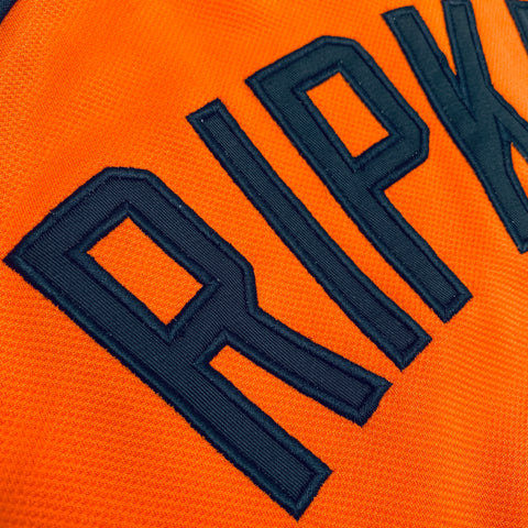 Cal Ripken Jr. Signed Orange Nike Cooperstown Baltimore Orioles