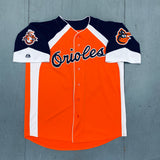 Baltimore Orioles: Cal Ripken Jr. Cooperstown Collection Orange Majestic Stitched Jersey w/ 1966 World Champions Patch (XL)
