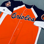 Baltimore Orioles: Cal Ripken Jr. Cooperstown Collection Orange Majestic Stitched Jersey w/ 1966 World Champions Patch (XL)