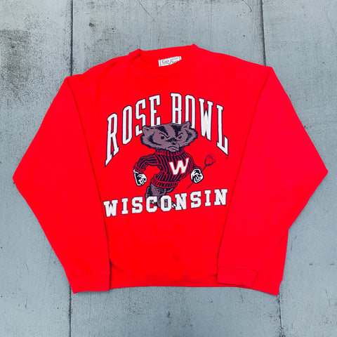 Wisconsin Badgers: 1994 Rose Bowl Graphic Spellout Sweat (XXL)