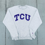 TCU Horned Frogs: 1990's Champion Stitched Spellout Sweat (S)