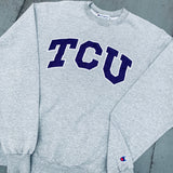 TCU Horned Frogs: 1990's Champion Stitched Spellout Sweat (S)