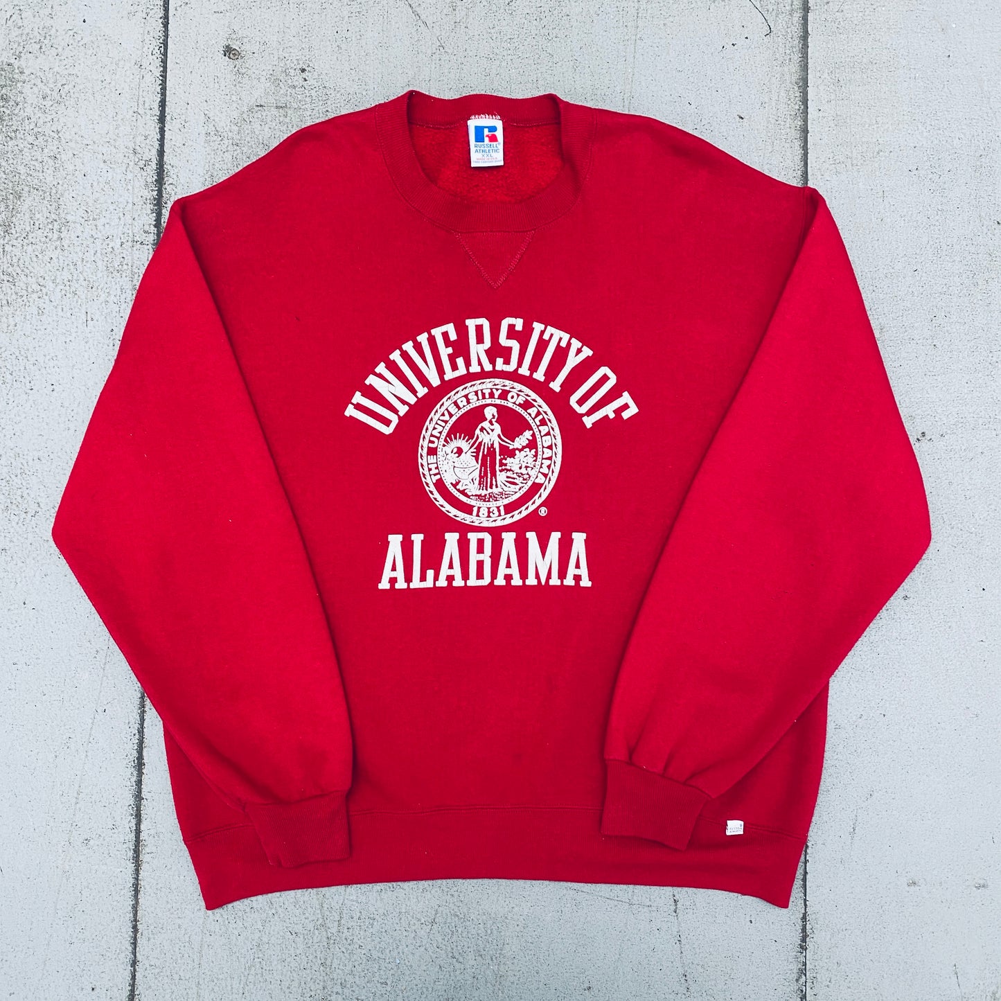 Alabama Crimson Tide: 1990's Russell Athletic University Seal Graphic Sweat (XL)