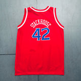Philadelphia 76ers: Jerry Stackhouse Rookie 1995/96 Red Champion Jersey (S)