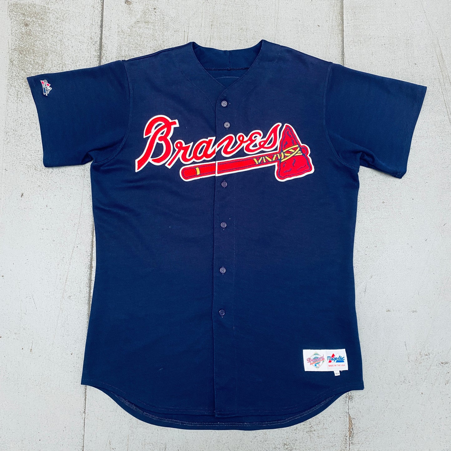 Atlanta Braves: Kerry Ligtenberg 1998 Navy Majestic Diamond Collection Alternate Stitched Jersey (XL)