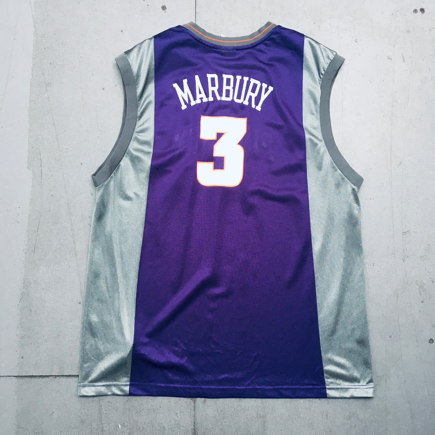 Phoenix Suns: Stephon Marbury 2001/02 Purple Reebok Jersey (XL)