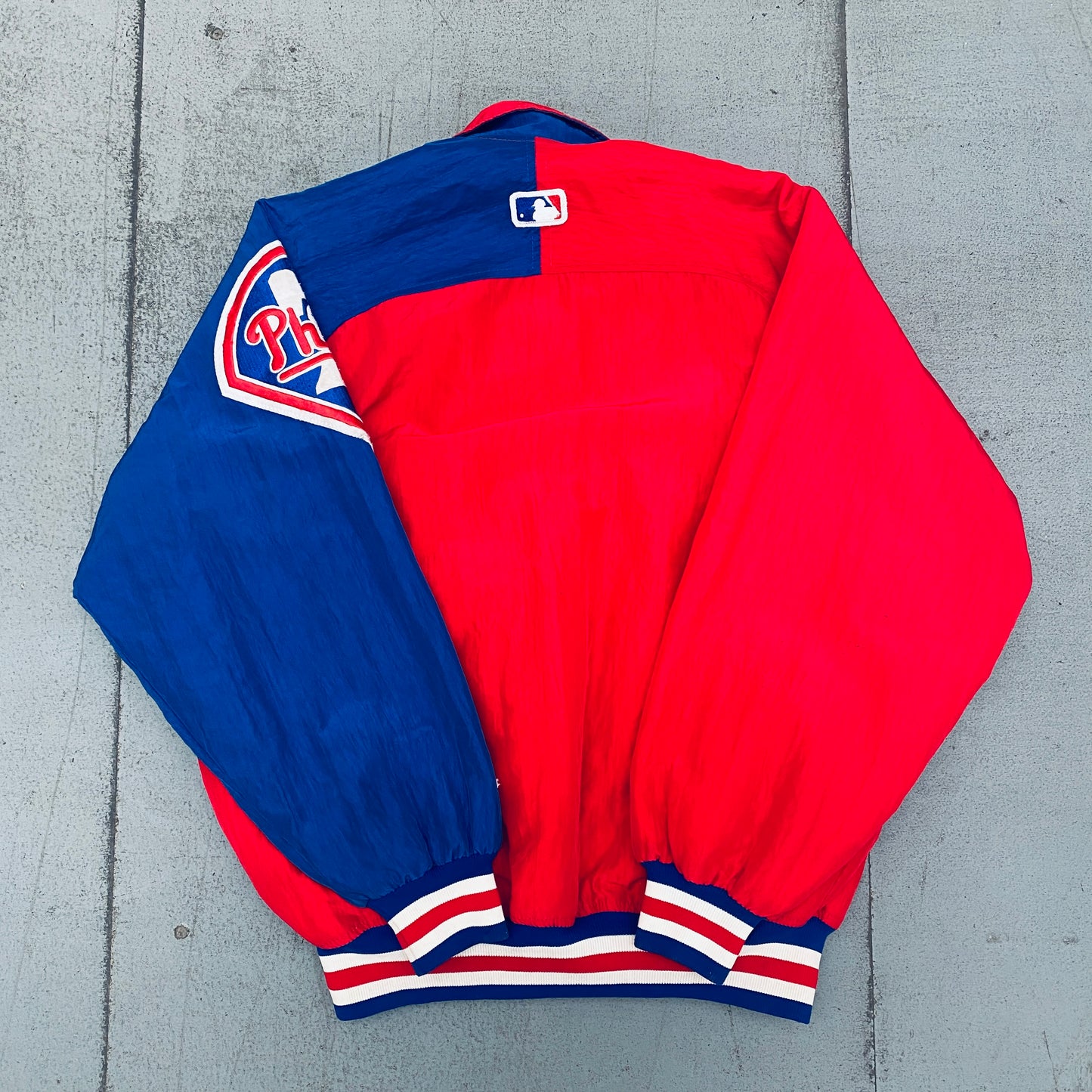 Philadelphia Phillies: 1990's Diamond Collection Dugout Starter Bomber Jacket (M/L)