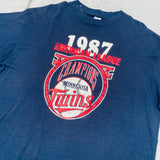 Minnesota Twins: Champion 1987 American League Champions Tee (L)