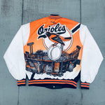 Baltimore Orioles: 1990's Chalk Line Fanimation Bomber Jacket (XL)