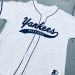 New York Yankees: 1990's Stitched Script Spellout Starter Baseball Jersey (XL)