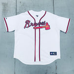 Atlanta Braves: Justin Upton 2013 White Majestic Home Stitched Jersey (XXL)