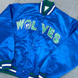 Minnesota Timberwolves: 1990's Satin NBA Authentics Starter Bomber Jacket (XL)