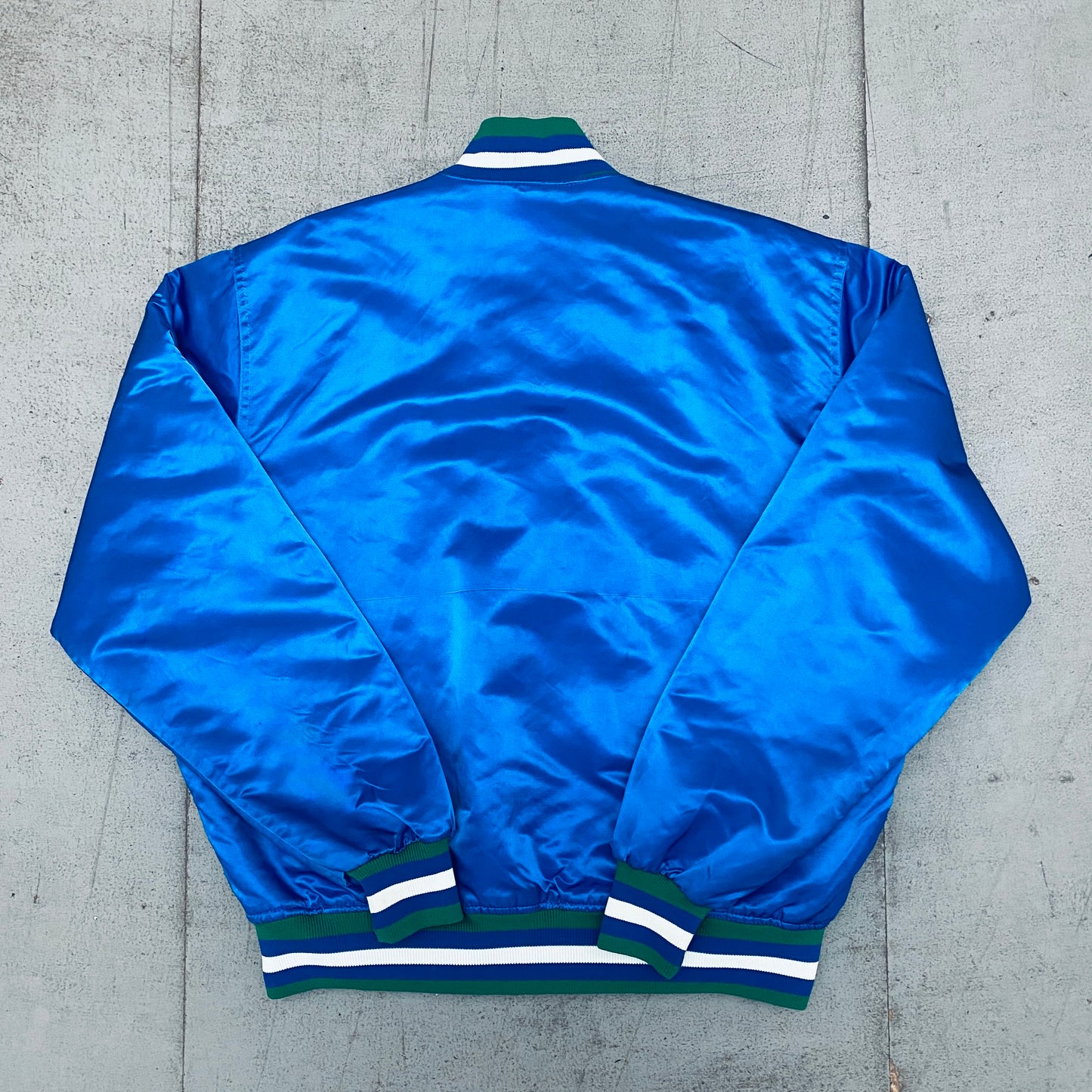 Minnesota Timberwolves: 1990's Satin NBA Authentics Starter Bomber Jacket (XL)