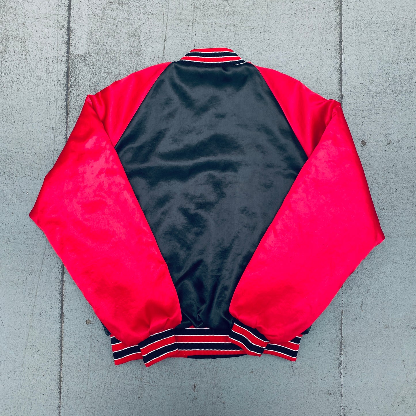 USFL: Oklahoma Outlaws 1984 Swingster Satin Inaugural Season Bomber Jacket (M)