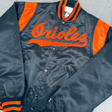 Baltimore Orioles: 1980's Satin Starter Bomber Jacket (L)