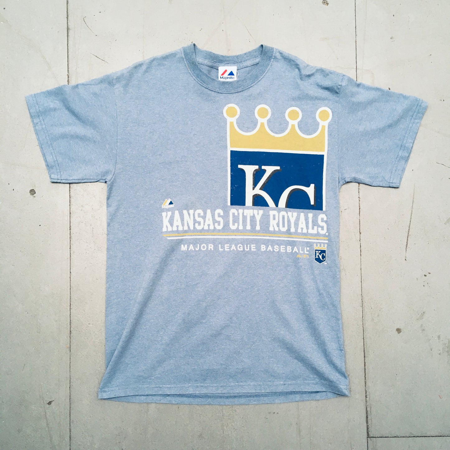 Kansas City Royals: Spellout Majestic Tee (M)