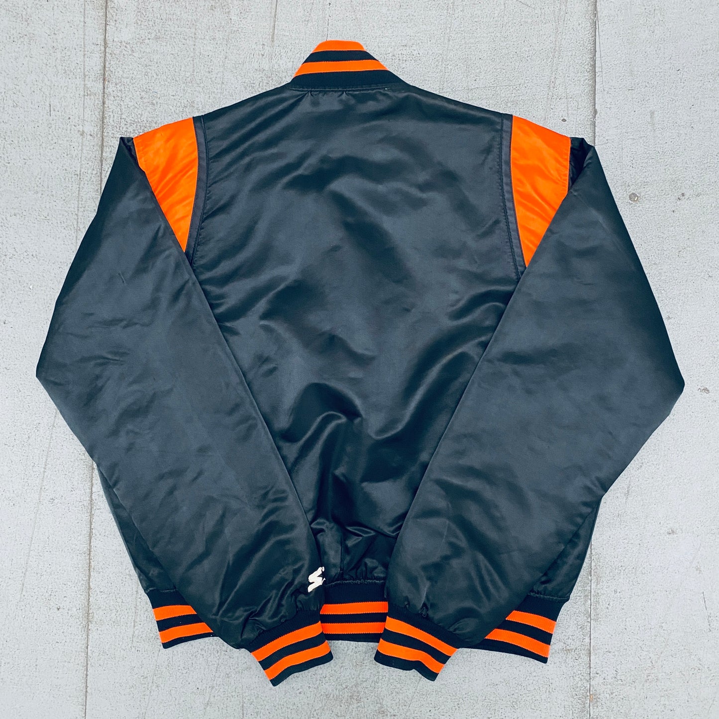 Baltimore Orioles: 1980's Satin Starter Bomber Jacket (L)