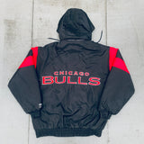 Chicago Bulls: 1990's Logo 7 Reverse Spellout Fullzip Jacket (L)