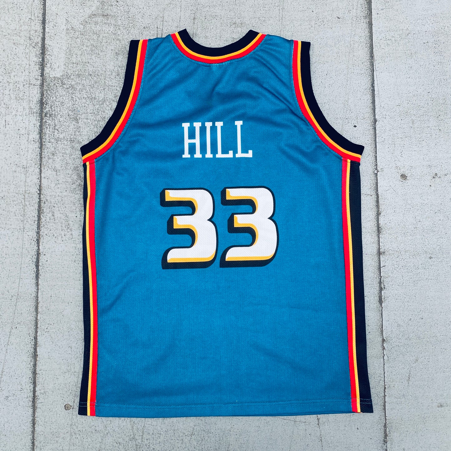 Detroit Pistons: Grant Hill 1998/99 Teal Champion Jersey (S)